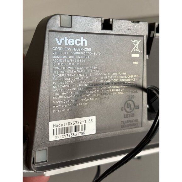 VTech DS6722-3 DECT 6.0 3-Handset Cordless Phone with Digital Answering System - Picture 8 of 11
